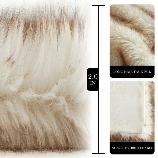 Beyond Fur Printed Faux Fur Throw