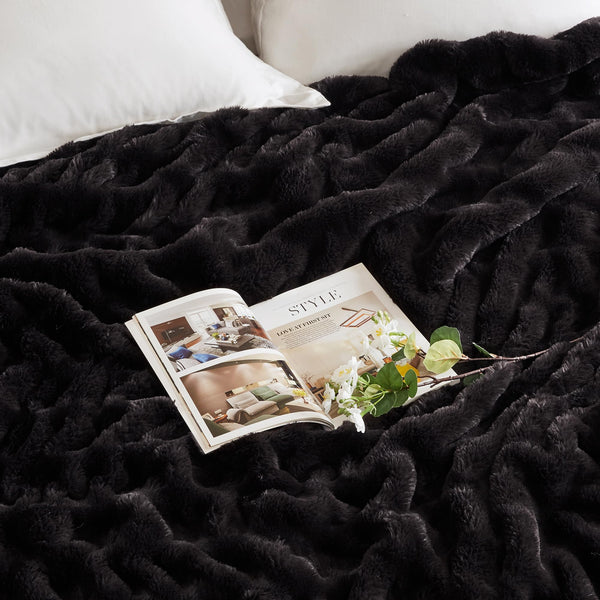Faux Fur Throw Blanket