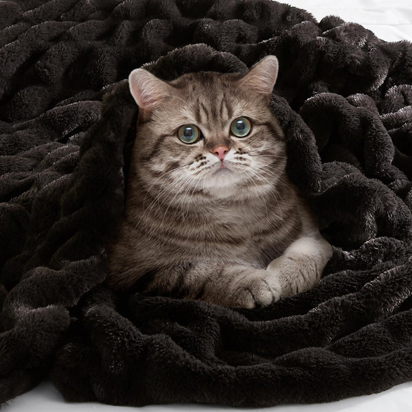 Faux Fur Throw Blanket