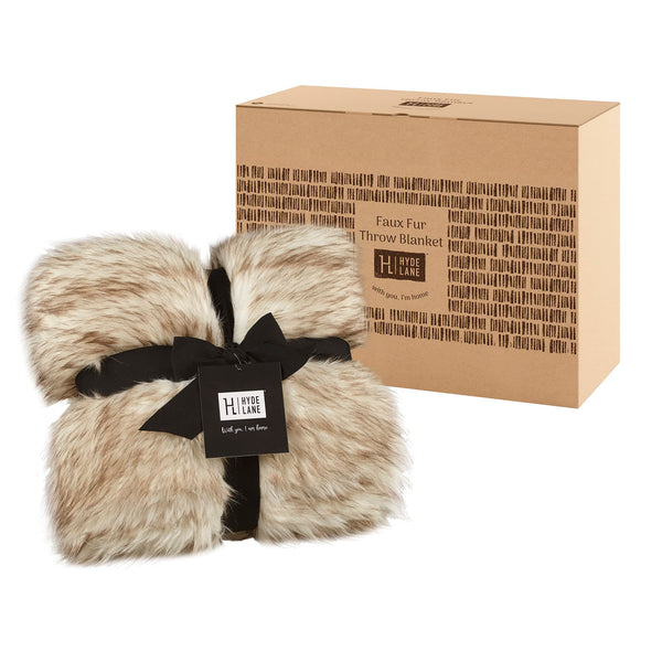 Beyond Fur Printed Faux Fur Throw