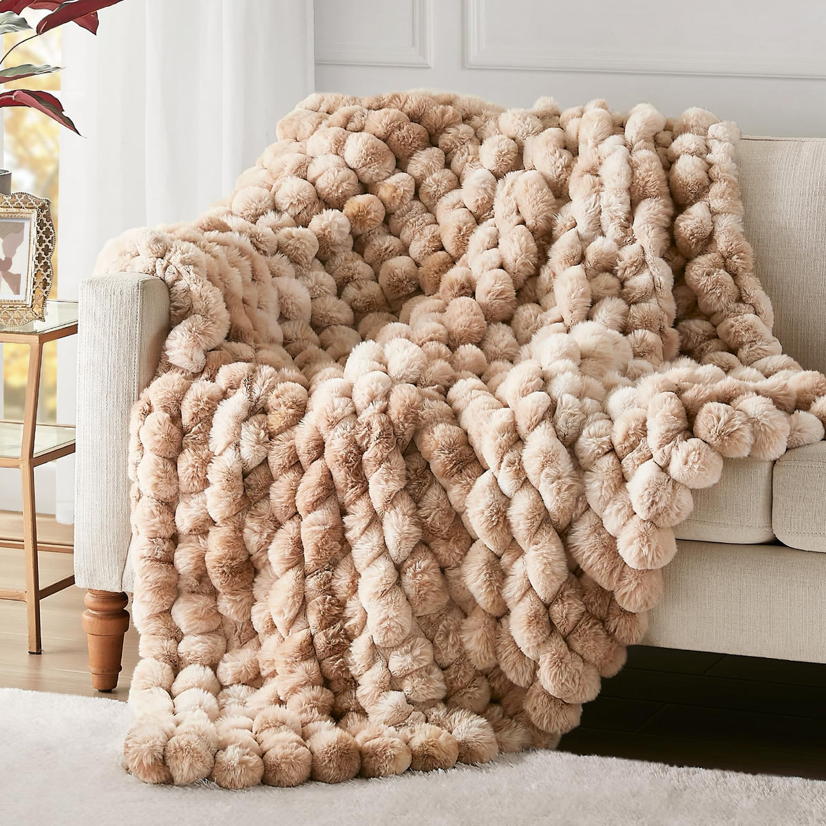 Faux Fur Throw Blanket