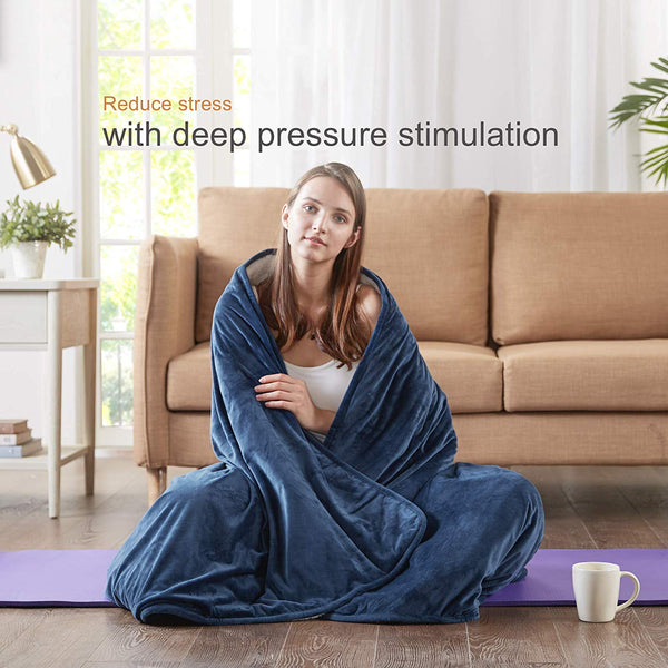 Degrees of Comfort [Upgraded Weighted Throw Blanket | Thick & Fuzzy Blanket Can Be Taken Anywhere Sleep with Pilling Proof, Durable, Soft Blanket Built to Last