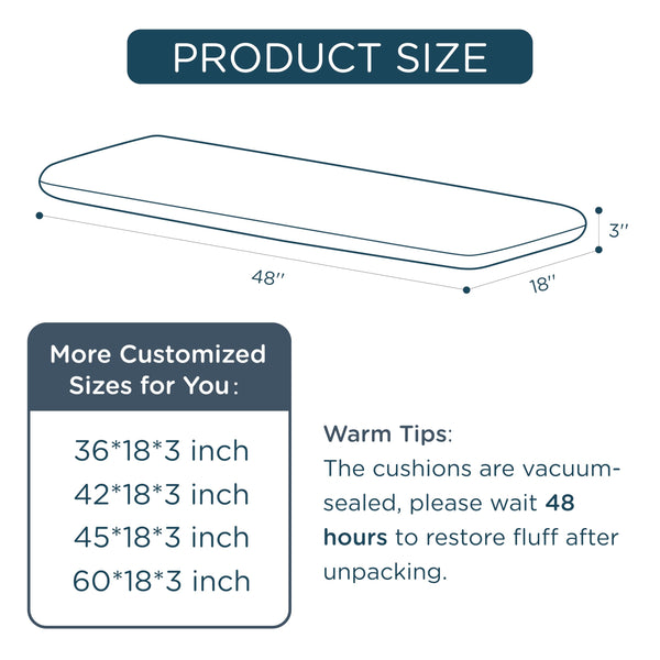 Drift Outdoor Bench Cushion