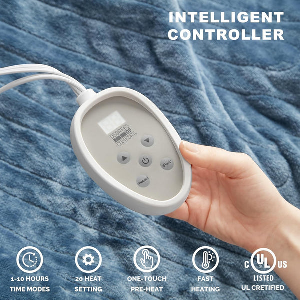 Heated Microplush Electric Blanket