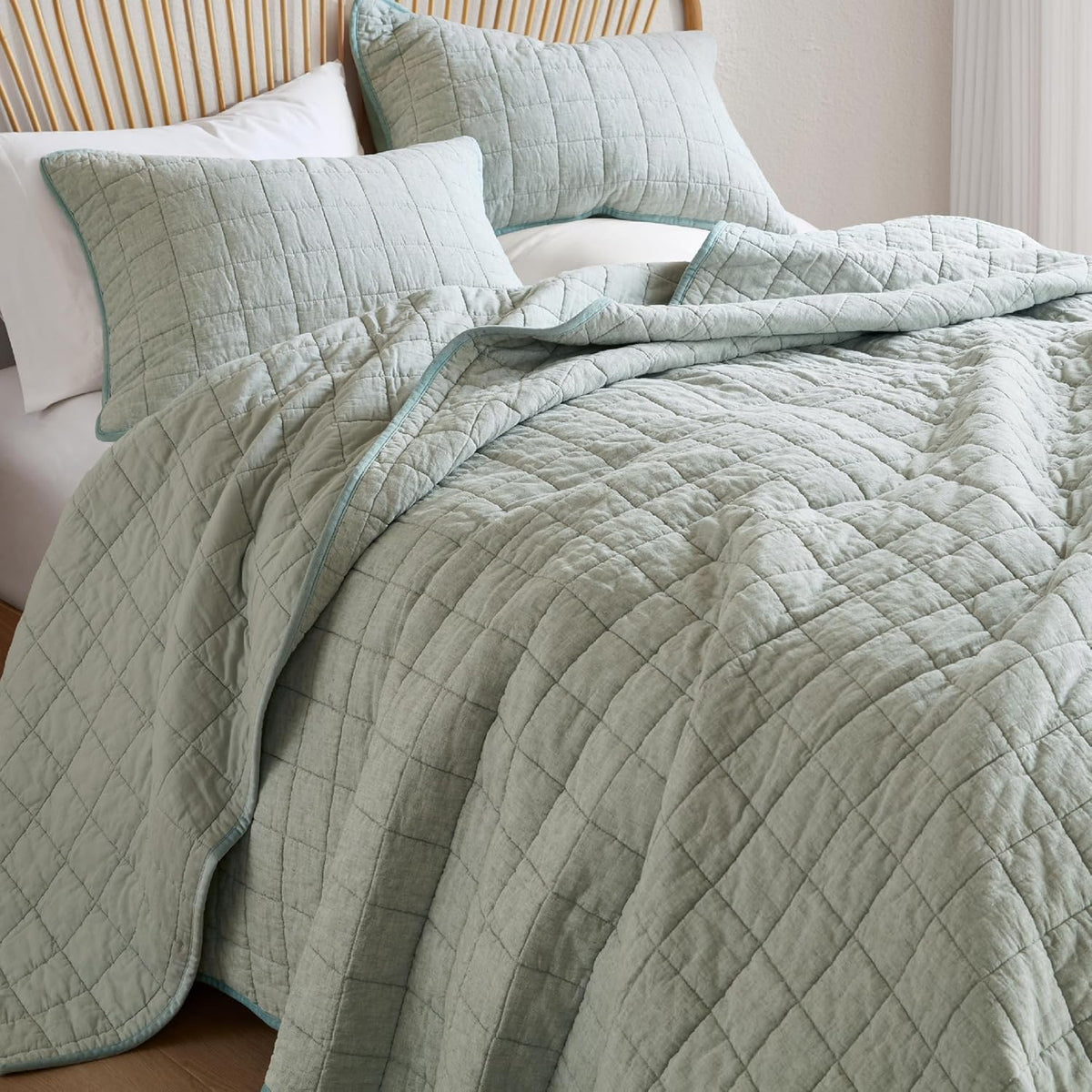 Linen Blend Quilt Set