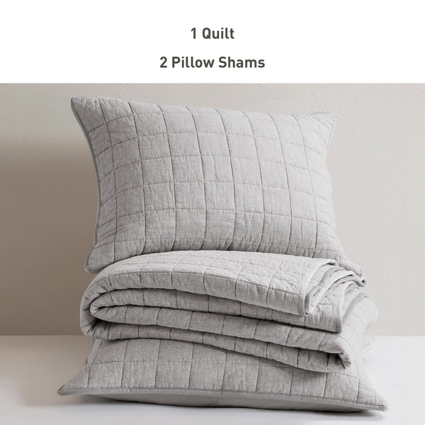Linen Blend Quilt Set