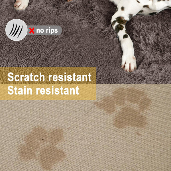 Shaggy Faux Fur Dog Sofa Bed