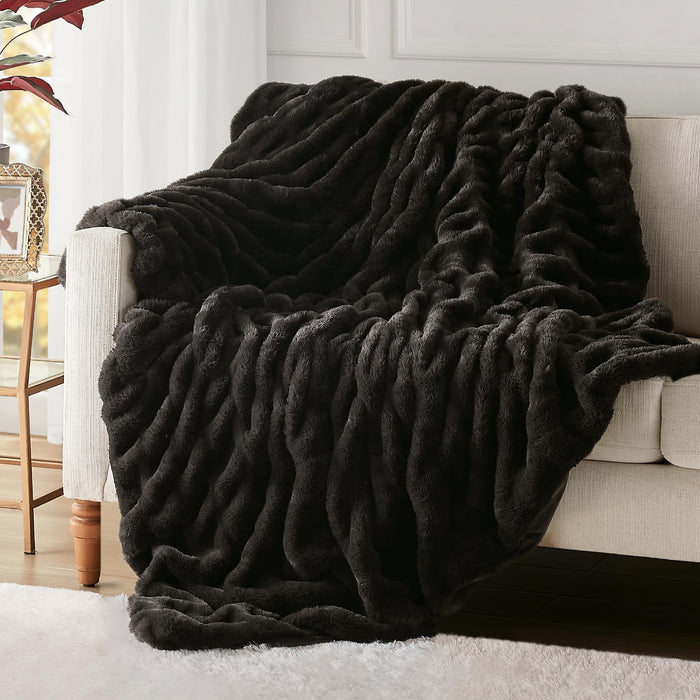 Faux Fur Throw Blanket