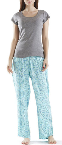 Pedra Pajama Pants Set Blue Small