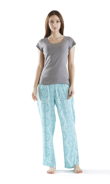 Pedra Pajama Pants Set Blue Small
