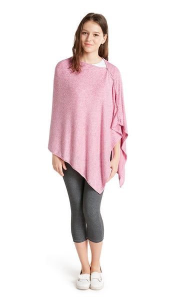 Ink+Ivy Cashmere Feel Wrap Scarf Shawl for Women, Soft Shrug Vest Shawls One Size 5 in 1, Pink