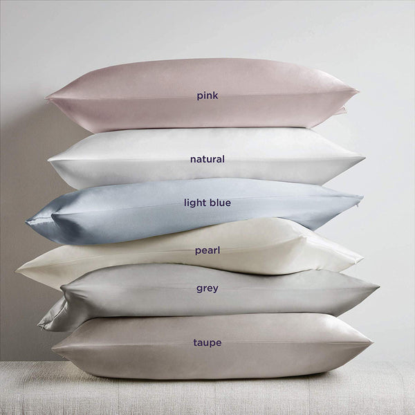 Silk Pillowcase for Hair and Skin - 100% Organic Pure Mulberry Worm Silk - Hidden Zipper - Premium, Soft, Allergen Resistant - Luxurious 25 Momme Silk